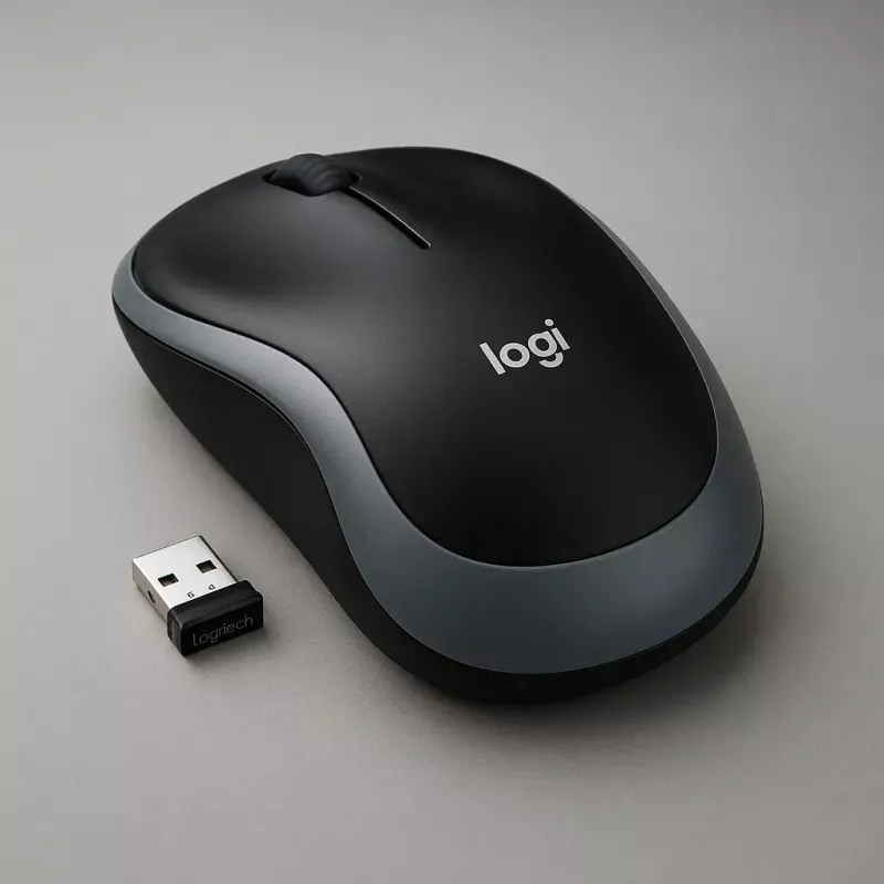 Muis Logitech M185 Swift Wireless grijs
