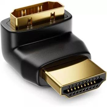 Techly HDMI-adapter M / F haaks L IADAP HDMI-L, HDMI, HDMI, zwart