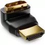 Techly HDMI-adapter M / F haaks L IADAP HDMI-L, HDMI, HDMI, zwart
