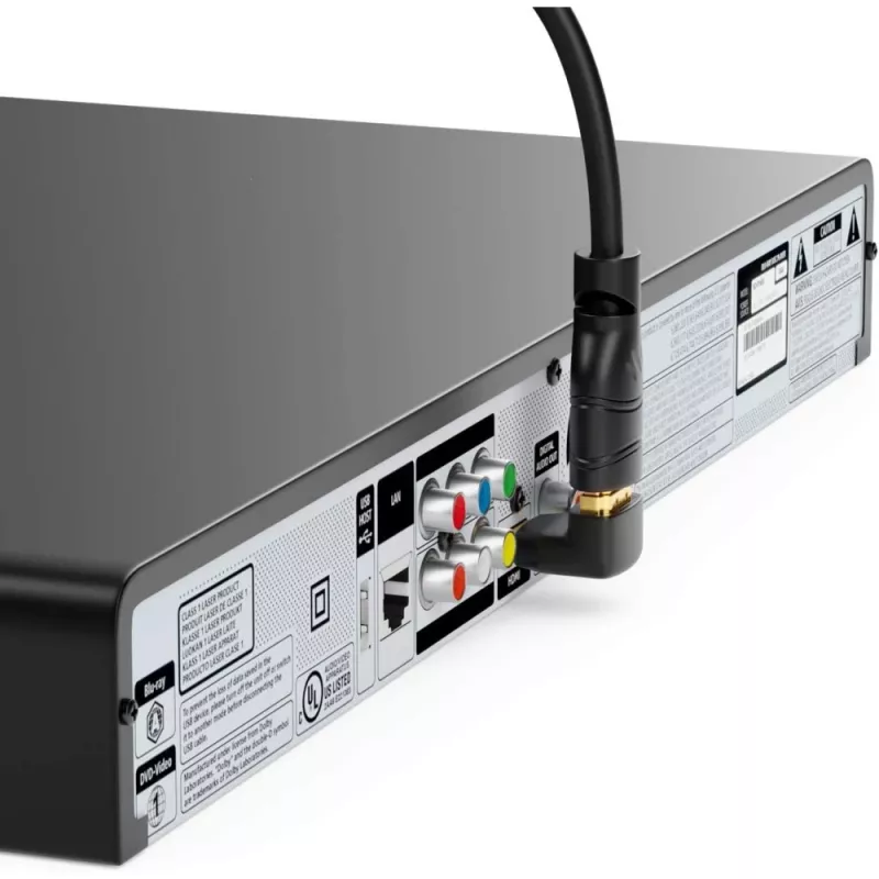 Techly HDMI-adapter M / F haaks L IADAP HDMI-L, HDMI, HDMI, zwart