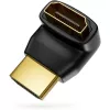 Techly HDMI-adapter M / F haaks L IADAP HDMI-L, HDMI, HDMI, zwart