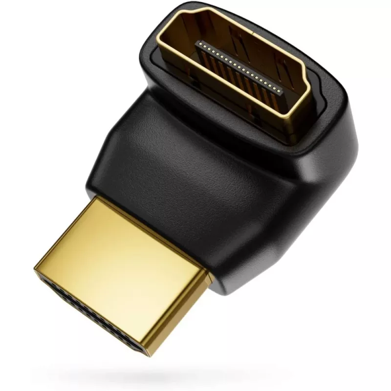 Techly HDMI-adapter M / F haaks L IADAP HDMI-L, HDMI, HDMI, zwart