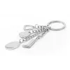 Sleutelhanger TROIKA KR13-17/CH zwart bruin zilver 46mm 4mm 40g