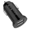 Techly mini autolader 2 USB-A-aansluitingen 24W / 4,8A zwart
