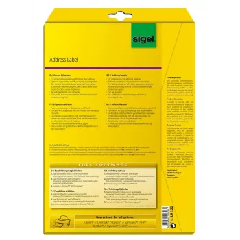 Niet-plakkend label Sigel LA322