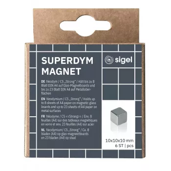 Sigel BA192 hobby-magneet kubus neodymium zilver 10 mm