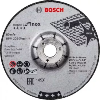 Bosch Expert for Inox slijpschijven, 76 x 4 x 10 mm, 2 stuks