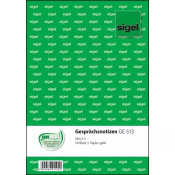 Geschäftsformular Sigel GE513 A5 groen 50 vel