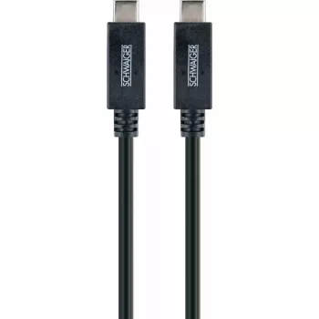 USB-kabel Schwaiger LK 101 C USB 3.2 Gen 2 1 m zwart