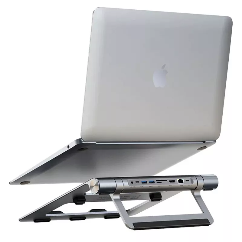 Techly ICA-NTB-DOCK91 bedraad USB 3.2 Gen 1 (3.1 Gen 1) Type-C zilver