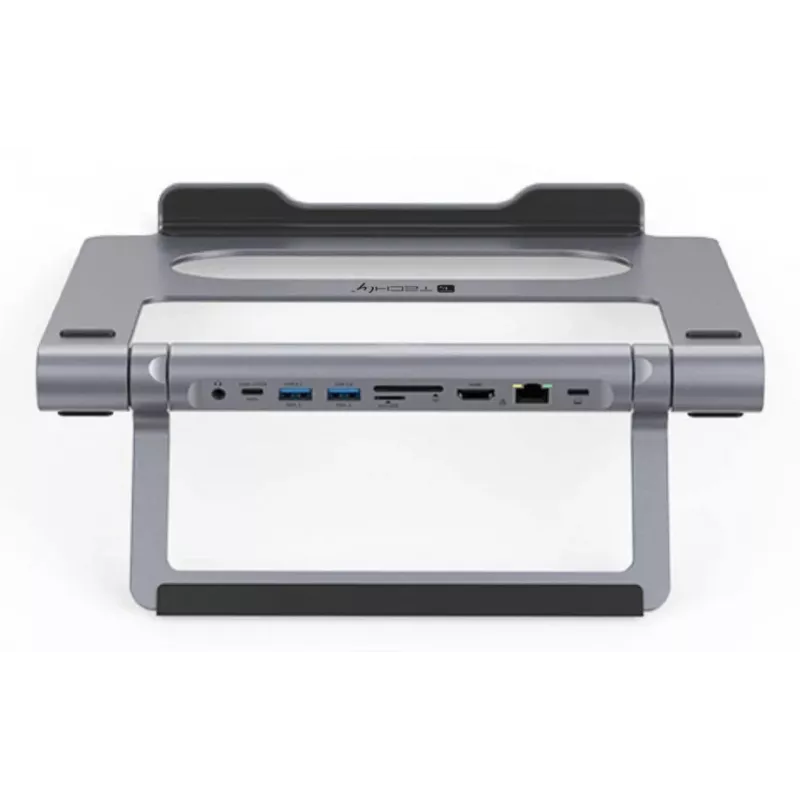 Techly ICA-NTB-DOCK91 bedraad USB 3.2 Gen 1 (3.1 Gen 1) Type-C zilver