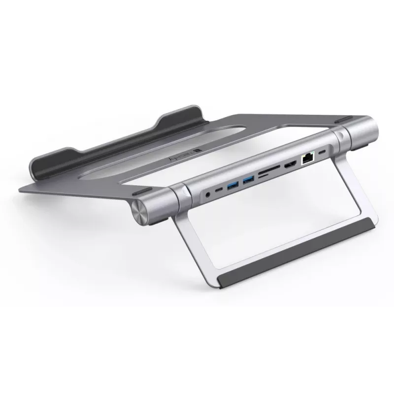 Techly ICA-NTB-DOCK91 bedraad USB 3.2 Gen 1 (3.1 Gen 1) Type-C zilver