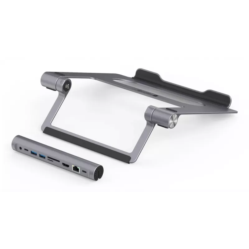 Techly ICA-NTB-DOCK91 bedraad USB 3.2 Gen 1 (3.1 Gen 1) Type-C zilver