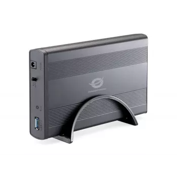 Conceptronic 3,5 inch harde schijf behuizing USB 3.0, HDD-behuizing, 3,5 inch, Serial ATA, Serial ATA II, 4,8 Gbit/s, USB-connectiviteit, grafiet
