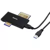 Hama 00181018 kaartlezer USB 3.2 Gen 1 (3.1 Gen 1) Type-A zwart