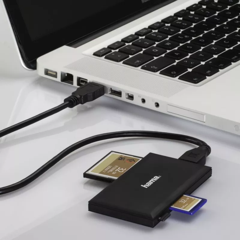 Hama 00181018 kaartlezer USB 3.2 Gen 1 (3.1 Gen 1) Type-A zwart