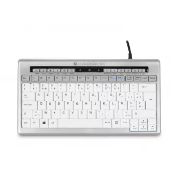 BakkerElkhuizen S-board 840 UK Qwerty, tenkeyless (80 - 87%), bedraad, USB, scissor-toetsenschakelaar, QWERTY, lichtgrijs, wit
