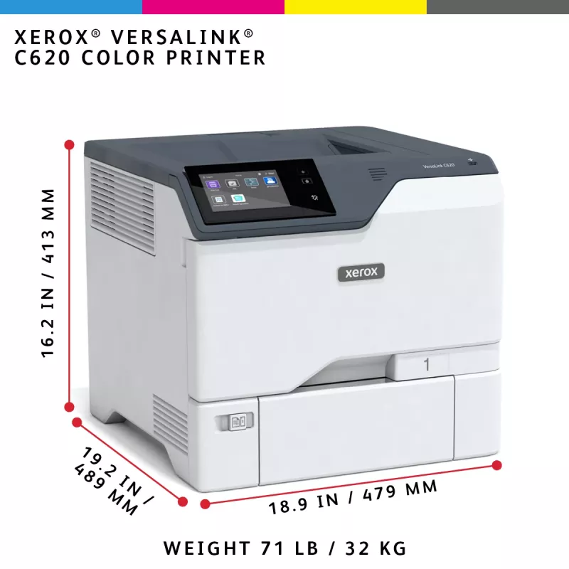 Xerox VersaLink C620 A4 50ppm duplex printer PS3 PCL5e/6 2 laden 650 vel