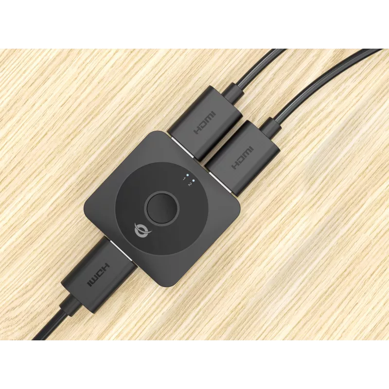 Conceptronic SELENE01B 2-voudige bidirectionele HDMI 2.0-schakelaar, 4K60Hz