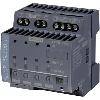 Siemens SITOP PSE200U selectiviteitsmodule, 4 x 10 A, 6EP1961-2BA21