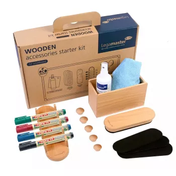 Accessoireset Legamaster WOODEN 17-delig FSC-gecertificeerd