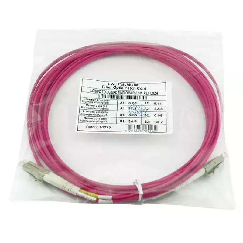 Glasvezelkabel BlueOptics CBL-LC-OM4-3M 3m LC naar LC 50µm