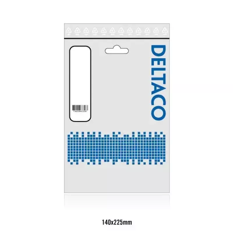 Deltaco Cat6 3m RJ-45 U/UTP grijs netwerkkabel