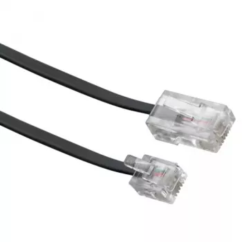 Netwerkkabel Schwaiger 3,0 m RJ-11 - RJ-45 3 m zwart