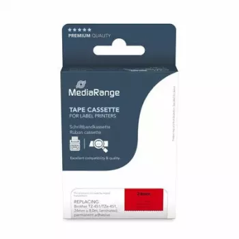 Etiketteerband MediaRange MRBTZ451 compatibel met Brother TZ-451