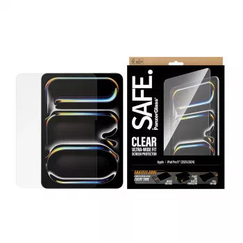 PanzerGlass SAFE. by ® schermbescherming iPad Pro 11 inch (2024-2025) | Ultra-Wide Fit met Fastfit-gereedschap