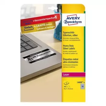 Zelfklevend printeretiket Avery L6009-8
