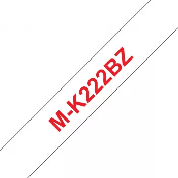 Brother M-K222BZ labelband rood op wit