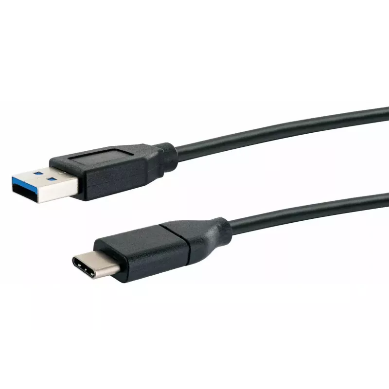 USB-kabel Schwaiger LK 050 C USB 3.2 Gen 2 0,5m USB A USB C zwart