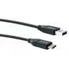 USB-kabel Schwaiger LK 050 C USB 3.2 Gen 2 0,5m USB A USB C zwart
