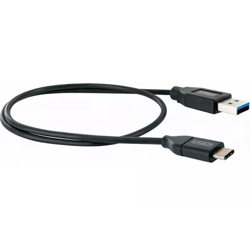USB-kabel Schwaiger LK 050 C USB 3.2 Gen 2 0,5m USB A USB C zwart