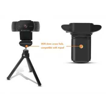 Conceptronic AMDIS 2K Super HD-autofocus-webcam met microfoon
