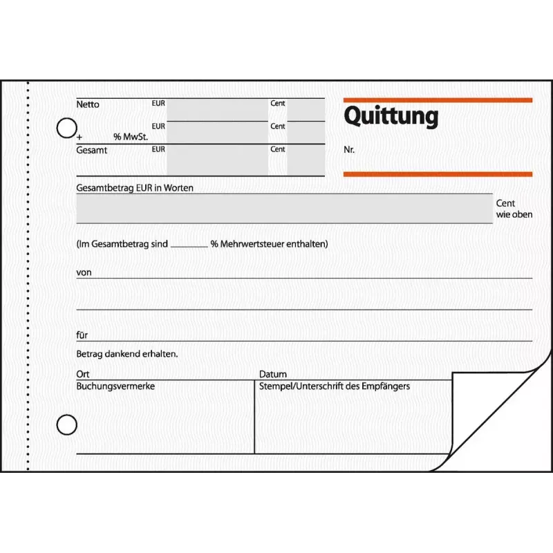 Business form Sigel QU625 groen A6 100 vel