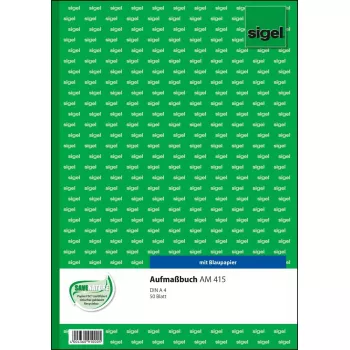 Bedrijfsformulier Sigel AM415 groen wit A4 50 vel