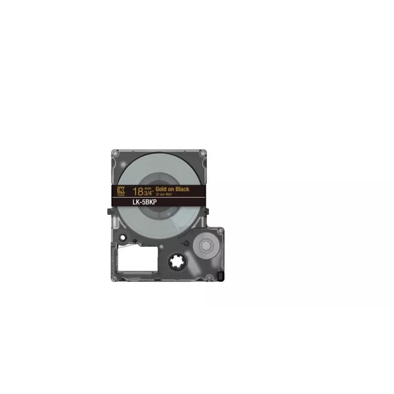 Labelprinterlint Epson LK-5BKP zwart goud 1,8 cm