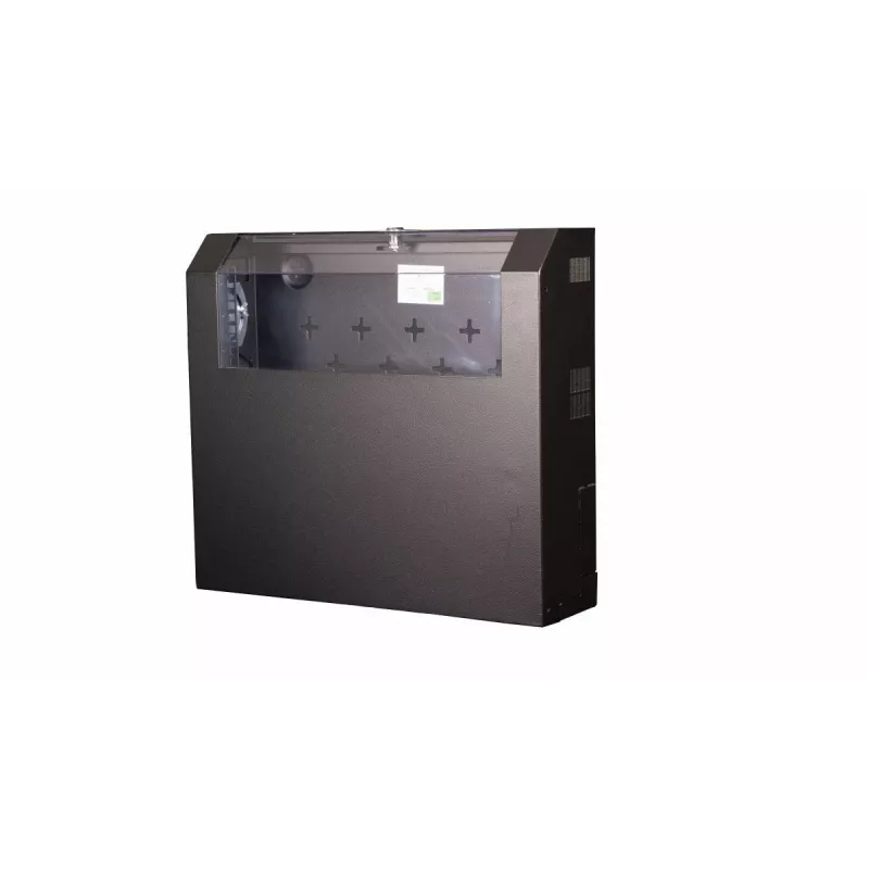 Wandmontage rack apparatuur slank Flex 19' kast 5U RAL9005 zwart