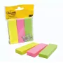 3M 671-3 plaknotities rechthoek groen, roze, geel 100 vel zelfklevend