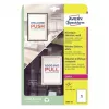 Avery Raamsticker Zelfklevend printeretiket A4 Wit 10 stuks