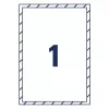 Avery Raamsticker Zelfklevend printeretiket A4 Wit 10 stuks