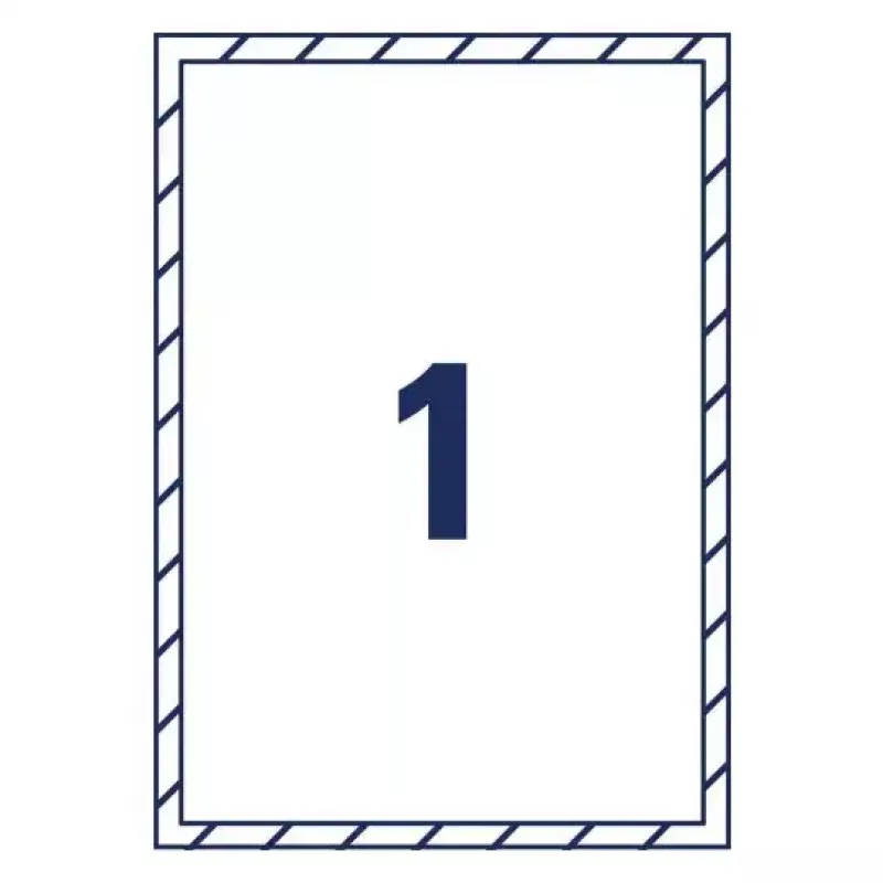 Avery Raamsticker Zelfklevend printeretiket A4 Wit 10 stuks