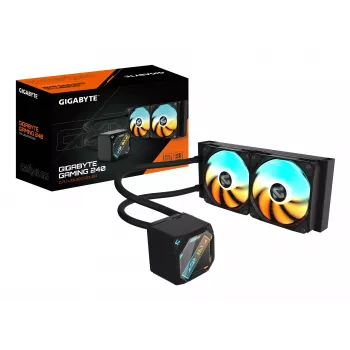 Vloeistof-CPU-koeler GIGABYTE GAMING 240 — 2x120mm ARGB, socket LGA1851/AM5