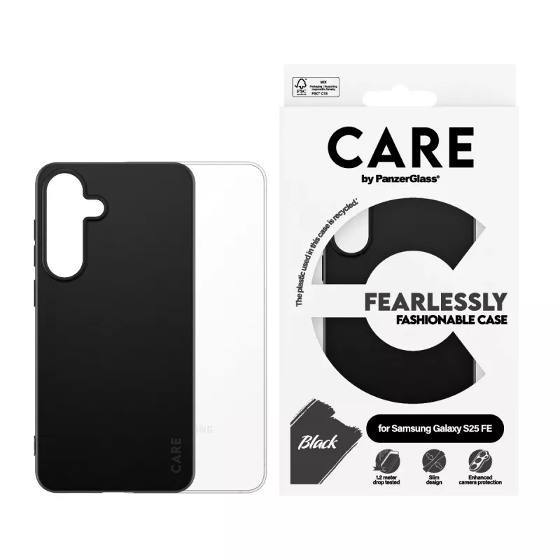 PanzerGlass CARE™ by ® TPU-hoes zwart Samsung Galaxy S25 FE 5G