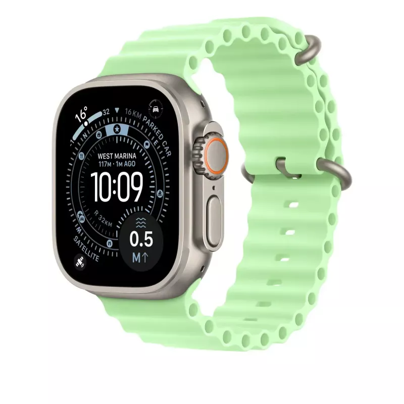 Band Apple Natural Titanium Finish MGCG4ZM/A groen fluorelastomeer 49 mm
