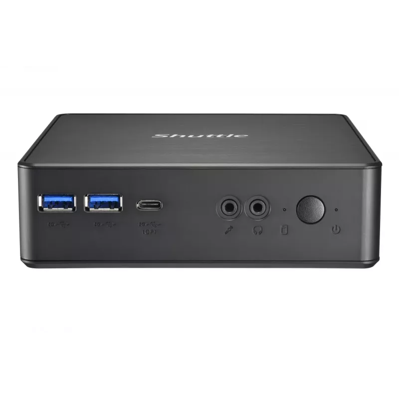 Shuttle Nano PC NC4010BAV2, Intel Celeron 7305, 8GB DDR4, 128GB M.2, 1x HDMI, 1x DP, 7x USB, 1x LAN, incl. VESA en standaard