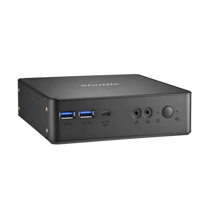 Shuttle Nano PC NC4010BAV2, Intel Celeron 7305, 8GB DDR4, 128GB M.2, 1x HDMI, 1x DP, 7x USB, 1x LAN, incl. VESA en standaard
