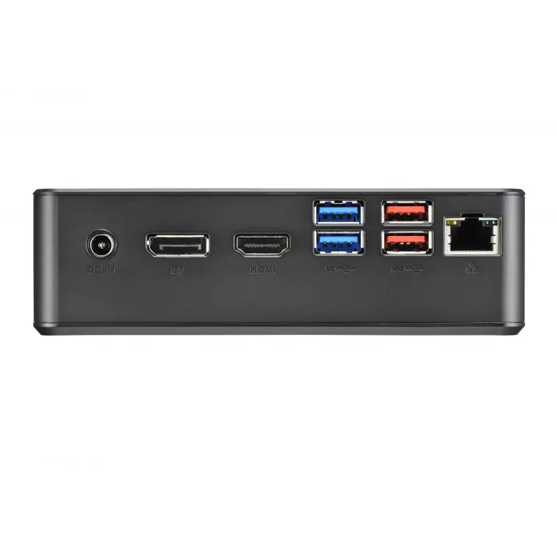 Shuttle Nano PC NC4010BAV2, Intel Celeron 7305, 8GB DDR4, 128GB M.2, 1x HDMI, 1x DP, 7x USB, 1x LAN, incl. VESA en standaard